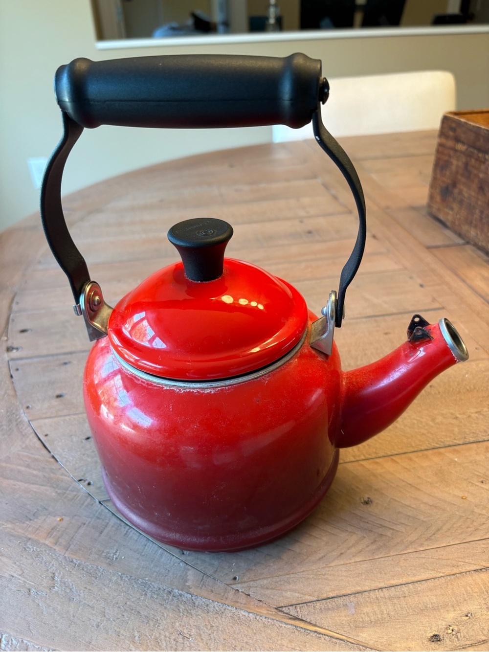 Le Creuset Classic Demi Tea Kettle Cerise Red